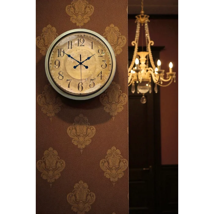 Zentime 40 Cm Eskitme Vintage Duvar Saati