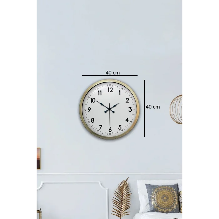 Zentime 40 Cm Eskitme Vintage Duvar Saati