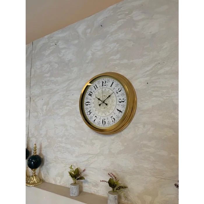 Zentime 40 Cm Gold Lüks Duvar Saati