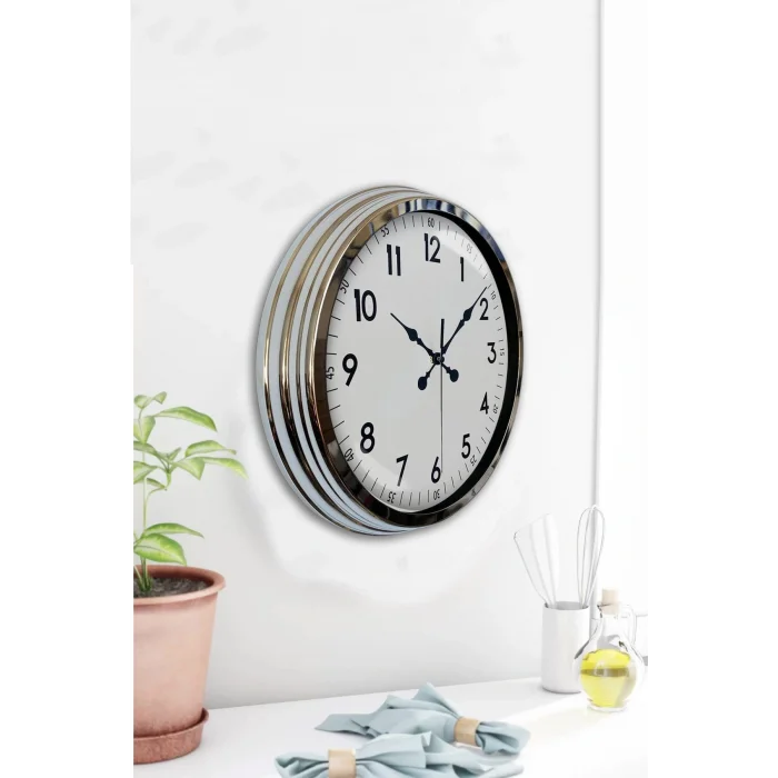 Zentime 40 Cm Krom Elegance Duvar Saati