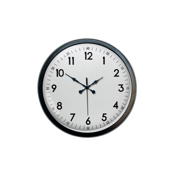 Zentime 40 Cm Siyah Şık Duvar Saati