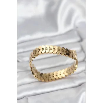 316L Çelik Başak Model Kadın Kelepçe Bileklik