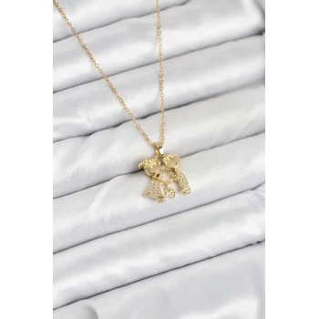 316L Çelik Zincir Gold Renk Erkek Kız Model Kadın Kolye