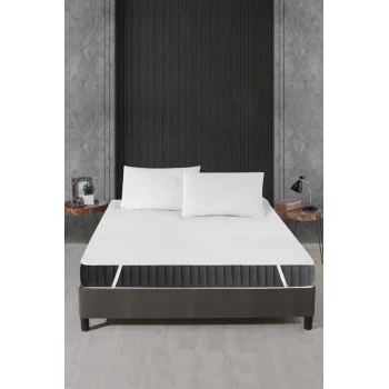 Alez Pamuklu Dört Köşe Lastik Yatak Koruyucu 160*200 cm