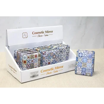 Taşlı El Aynası Dikdörtgen Kalın Model 3