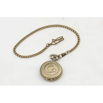 Türk Bayraklı Köstekli Saat