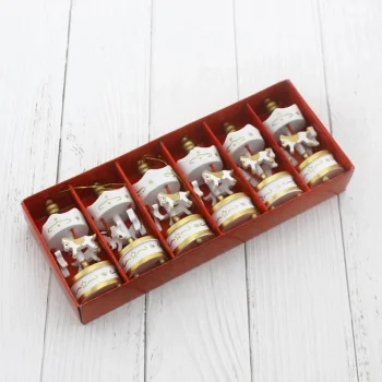 Dekoratif 6lı Beyaz Mini Atlı Karınca