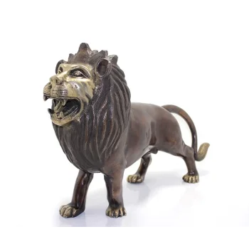 Metal Aslan Biblosu 60 Cm