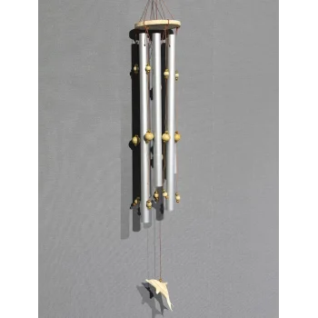 Boncuklu Metal Rüzgar Çanı Model 1