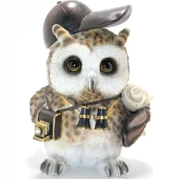 Steampunk Polyester Baykuş Figürü ALK2466