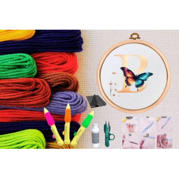 Punch Seti Nakış Seti Kasnaklı Kendin Yap Seti Seri 45