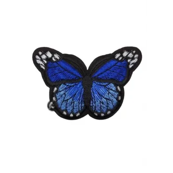 Aplike Ütü İle Yapışan Kelebek Lacivert Arma 7x5 cm