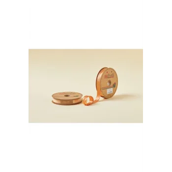 Biye Saten Katlı 096 Açık Hardal 2 cm 25 Metre %100 Polyester