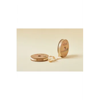 Biye Saten Katlı 067 Bej 2 cm 25 Metre %100 Polyester