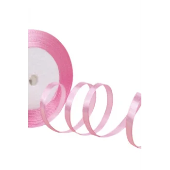 Saten Kurdele 3 mm Pembe 10 Metre