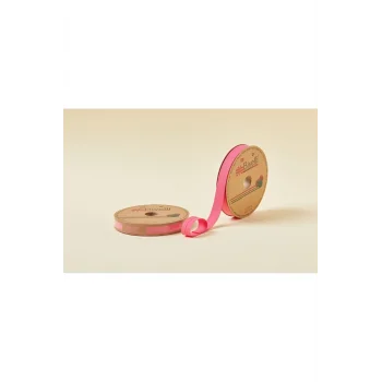 Biye Koton Katlı D24 Fuşya 2 cm 25 Metre %65 Koton %35 Polyester