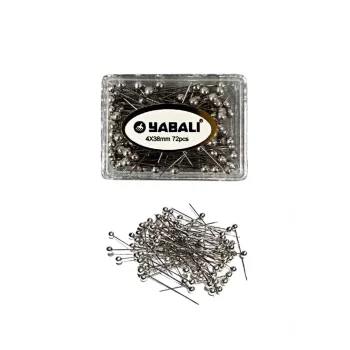 Toplu İğne Gümüş 72li 4x38 mm