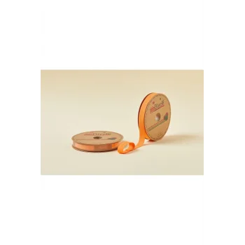 Biye Koton Katlı D15 Turuncu 2 cm 25 Metre %65 Koton %35 Polyester