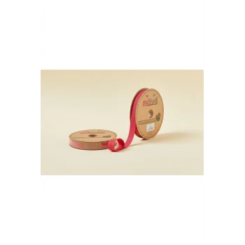 Biye Koton Katlı D34 Koyu Kırmızı 2 cm 25 Metre %65 Koton %35 Polyester