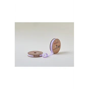 Biye Çizgili Katlı C07 Lila 2 cm 25 Metre %65 Koton %35 Polyester