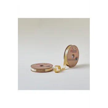 Biye Saten Katlı 055 Gold 2 cm 25 Metre %100 Polyester