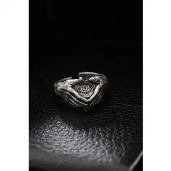 Karce Ayarlanabilir Illuminati Model Erkek Yüzük