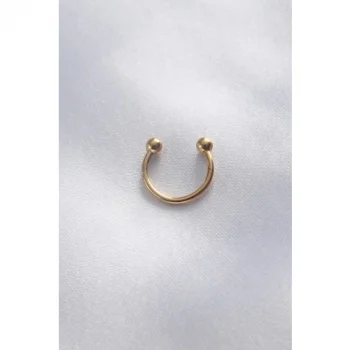 Karce CLZ943  316L Cerrahi Çelik Minimal Toplu Gold Renk Halka Piercing