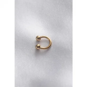 Karce CLZ943  316L Cerrahi Çelik Küçük Minimal Gold Renk Halka Piercing