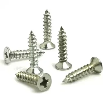 Klips, Menteşe, Ayak, Ağaç, Sunta Vidası 3X13 mm - Nikel 100 Adet