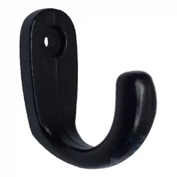 Markport Büyük Tekli Fincan Askı, Dekor Askısı - Siyah, 12X23X30 mm