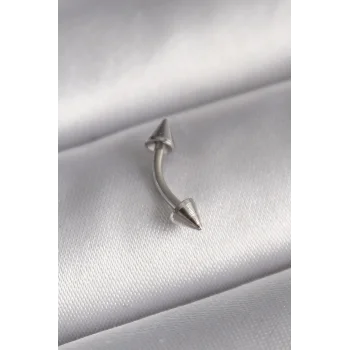 316L Çelik Gümüş Renk Çivi Model Piercing - TJ-PR1362