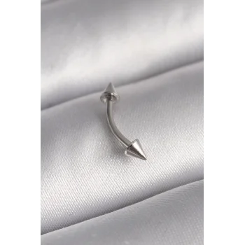 316L Çelik Gümüş Renk Çivi Model Piercing - TJ-PR1364