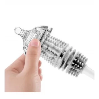 Silikon Uzun Saplı Kavanoz Yıkama Fırçası