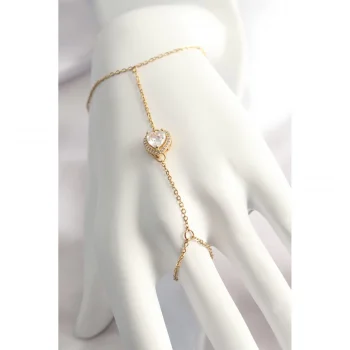 Skygo 316L Çelik Gold Renk Kalp Model Şahmeran - TJ-SN551