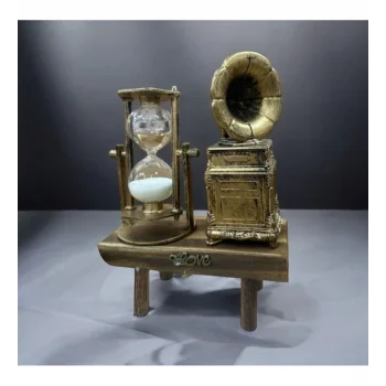 Gramofon Biblolu Kum Saati