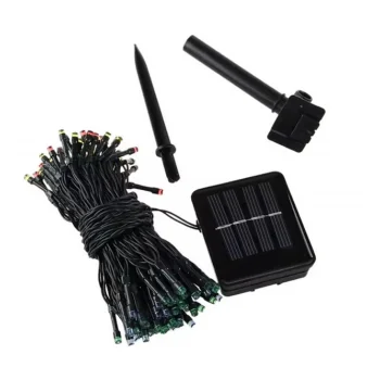 Solar Siyah Kablo Bahçe Aydınlatması