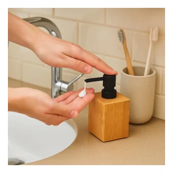 Büyük Ahşap Sıvı Sabunluk