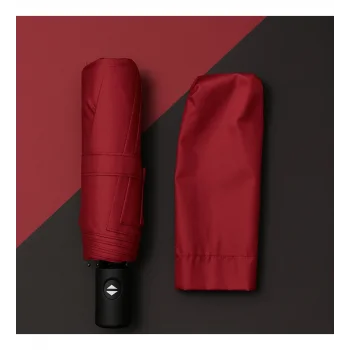 Bordo Kılıflı Otomatik Kompakt Şemsiye