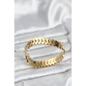 BFS 316L Çelik Başak Model Kadın Kelepçe Bileklik