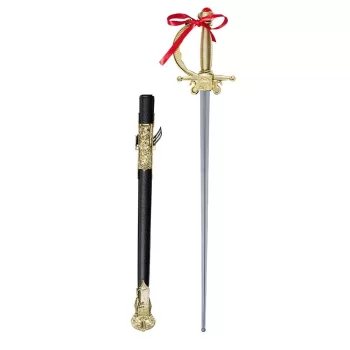 Altın Renk Kabzalı Zararsız Oyuncak Şövalye Kılıcı – 68 Cm (plastik)