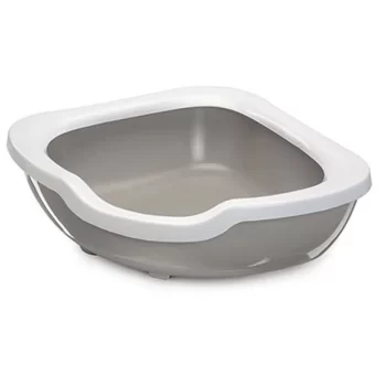İmac Fred Köşe Açık Kedi Tuvaleti Gri 50x65x15.5 Cm