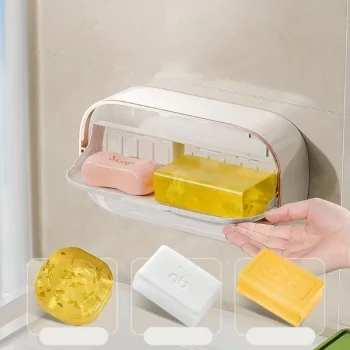 Kapaklı Ve Drenaj Bölmeli Duvara Monte Sabunluk