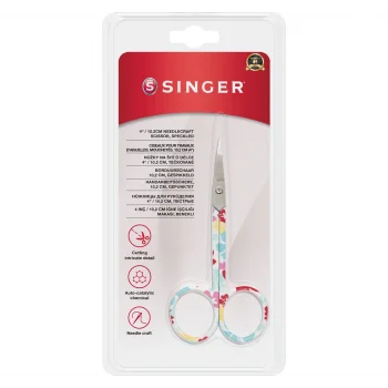 Kıvrık Uçlu Renkli Nakış Makası (4")