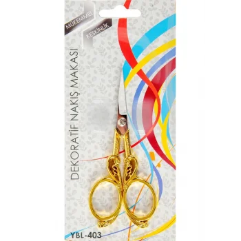 Nakış Makası Dekoratif Altın Kuğu YBL-403 Model 19