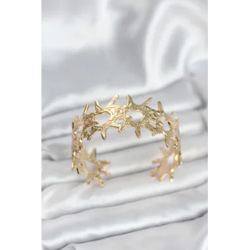 Pirinç Gold Renk Vintage Kadın Bileklik
