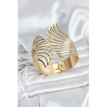 Pirinç Gold Renk Vintage Kadın Bileklik