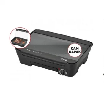 Sinbo Elektrikli Izgara Cam Kapaklı