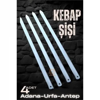 Urfa Şiş Çubukları 4 Adet Galvaniz