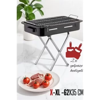 X-Xl Emaye Mangal Katlanır Ayaklı 62 x 35 cm
