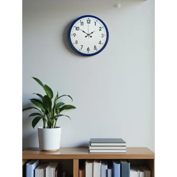 Zentime 36 Cm Lacivert Dekoratif Duvar Saati